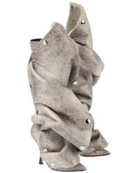 Y. Project - Snap Faux Leather Knee-High Boots - Lyst