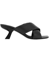 Ferragamo - Logo High-Heeled Sandals - Lyst