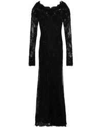 Blumarine - Embellished Lace Maxi Dress - Lyst