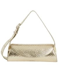 Jil Sander - Cannolo Crackled Foldover Top Clutch Bag - Lyst