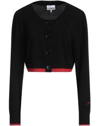 Ganni - Plain Colour Cardigan - Lyst