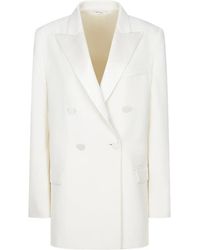 RED Valentino - Virgin Wool Double-Breasted Coat - Lyst