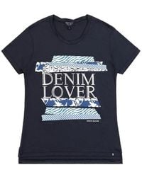 Armani Jeans - Round-Necked Logo T-Shirt - Lyst