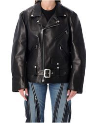 Junya Watanabe - Zippered Long-Sleeved Leather Jacket - Lyst