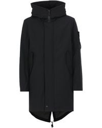 Peuterey - Logo Patch Hooded Coat - Lyst