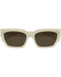 Saint Laurent - Rectangle Frame Sunglasses - Lyst