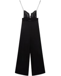 Stella McCartney - Cut-Out Flared Leg Jumpsuit - Lyst