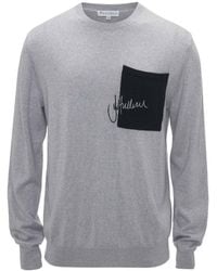 JW Anderson - Jw Anderson Logo Embroidered Knit Jumper - Lyst