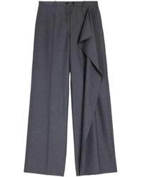 Jil Sander - Fil-À-Fil Wool Trousers - Lyst