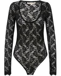 LoveShackFancy - Jannie Lace Long-Sleeve Bodysuit - Lyst