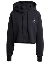 adidas By Stella McCartney - Cropped Zip Hoodie - Lyst