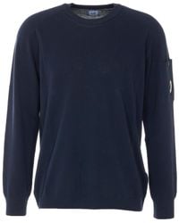 C.P. Company - Lens Detailed Knitted Jumper - Lyst