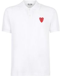 COMME DES GARÇONS PLAY - Short-Sleeved Polo Shirt - Lyst