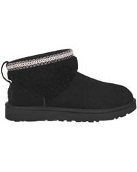 UGG - Classic Ultra Mini Maxi Curly Ankle Boots - Lyst