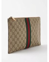 Gucci - Large Pouch With Web - Lyst