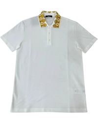 Versace - Cotton Polo Shirt - Lyst