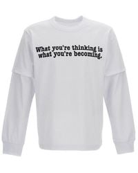 Sacai - Muhammad Ali Layered-Sleeve T-Shirt - Lyst