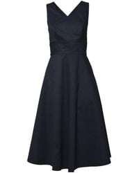 Aspesi - Midnight Cotton Pique Midi Dress - Lyst