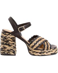 Castañer - Vicen 95Mm Raffia Sandals - Lyst