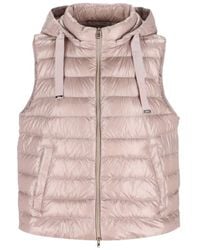 Herno - Hooded Down Gilet - Lyst