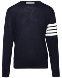 Thom Browne - Bar Crewneck Pullover - Lyst