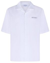 Off-White c/o Virgil Abloh - Logo Printed Button-Up Shirt - Lyst