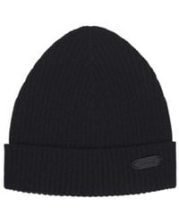 Brioni - Logo-Patch Beanie Hat - Lyst