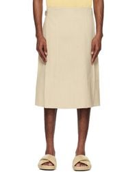 Jil Sander - Wrap Design Skirt - Lyst
