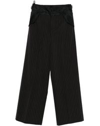 Sacai - Striped Straight Leg Pants - Lyst