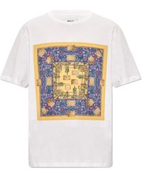 Bally - Graphic Printed Crewneck T-Shirt - Lyst