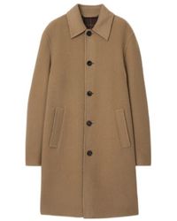 Burberry - Single Breasted Long Sleeved Coat - Lyst