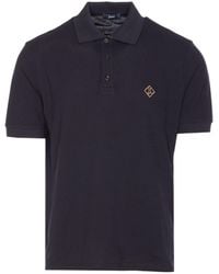 Herno - Logo Embroidered Basic Polo Shirt - Lyst