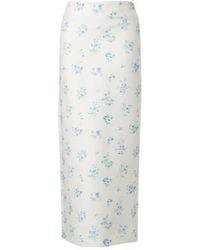 ShuShu/Tong - Floral Cotton And Silk Slip Skirt - Lyst