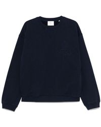 FRAME - X Ritz Paris Embroidered Crewneck Sweatshirt - Lyst