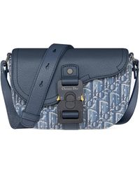 Dior - Mini Saddle Messenger Bag With Flap - Lyst