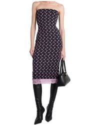 Marine Serre - Moon-Print Midi Dress - Lyst