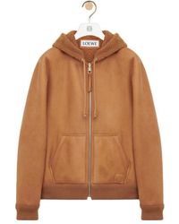 Loewe - Hooded Reversible Leather Jacket - Lyst