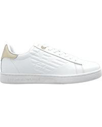 EA7 - Logo-Printed Lace-Up Sneakers - Lyst