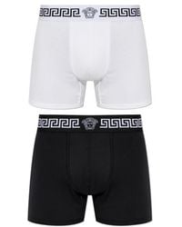 Versace - Greca Two-Pack Boxer Briefs - Lyst