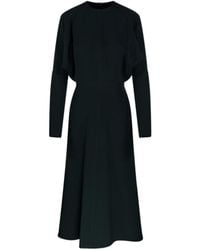 Victoria Beckham - Long Sleeve Dolman Midi Dress - Lyst