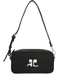 Courreges - Courrèges Logo Detailed Zipped Shoulder Bag - Lyst