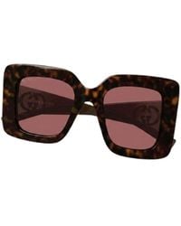 Gucci - Eyewear Butterfly Frame Sunglasses - Lyst