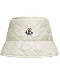 Moncler - Logo Patch Quilted Bucket Hat - Lyst