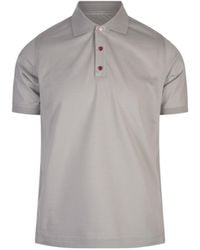 Kiton - Short-Sleeved Buttoned Polo Shirt - Lyst
