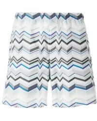 Missoni - Chevron-Pattern Drawstring Shorts - Lyst