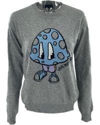 Moschino - Round-Collar And Long-Sleeved Sweater - Lyst