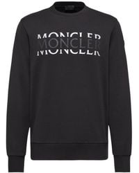 Moncler - Branded Cotton Sweatshirt - Lyst