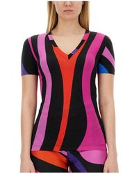 PUCCI - Pucci Swirl Pattern T Shirt - Lyst