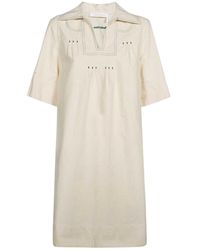 See By Chloé - See By Chloé Short Sleeve Embroidered Mini Dress - Lyst