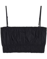 Closed - Gathered-Detail Crop Top - Lyst